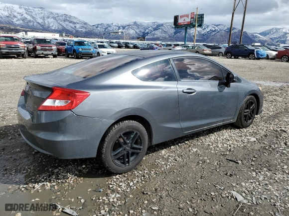 2012 Honda Civic Cpe LX with VIN 2HGFG3B56CH524707, listed as a Copart auction lot 49356775 with 180,290 mi miles and Salvage Title. Bid and sale history available at carsss.com. Image 3.