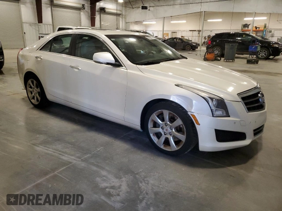 2014 Cadillac ATS Luxury AWD with VIN 1G6AH5RX8E0180168, listed as a Copart auction lot 55620675 with 169,370 mi miles and Salvage title. Bid and sale history available at DreamBid. Image 4.
