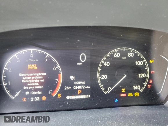 2024 Honda Pilot TrailSport with VIN 5FNYG1H63RB040262, listed as a Copart auction lot 45701645 with 24,872 mi miles and Salvage Title. Bid and sale history available at carsss.com. Image 9.