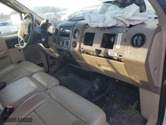 2008 Ford F-150 XL with VIN 1FTRF12WX8KD35022, listed as a Copart auction lot 50843605 with 0 mi miles and Salvage Title. Bid and sale history available at carsss.com. Image 8.