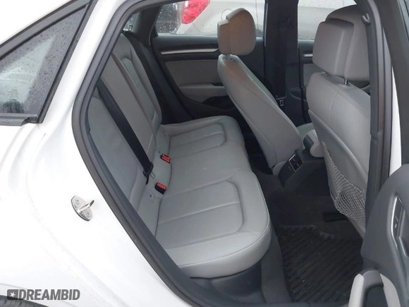2017 Audi A3 Sedan Premium with VIN WAUB8GFF0H1022878, listed as a IAAI auction lot 41515129 with 58,562 mi miles. Bid and sale history available at carsss.com. Image 8.