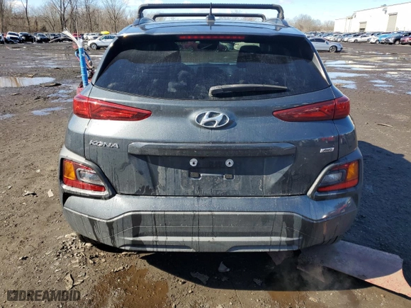 2018 Hyundai Kona SEL with VIN KM8K6CAA0JU180523, listed as a Copart auction lot 46173415 with 75,424 mi miles and Salvage Title. Bid and sale history available at carsss.com. Image 6.