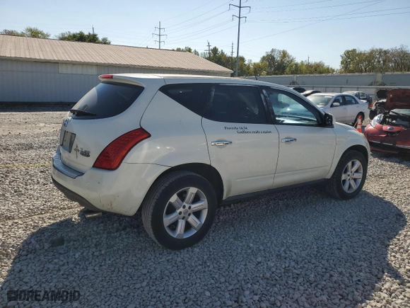 2006 Nissan Murano SE with VIN JN8AZ08W26W502893, listed as a Copart auction lot 75339314 with 178,492 mi miles and Clean Title. Bid and sale history available at carsss.com. Image 3.