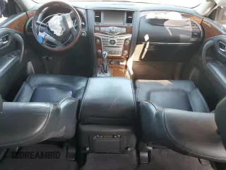2018 Infiniti QX80 with VIN JN8AZ2NFXJ9664603, listed as a Copart auction lot 55458975 with 189,529 mi miles and Clean Title. Bid and sale history available at DreamBid. Image 8.