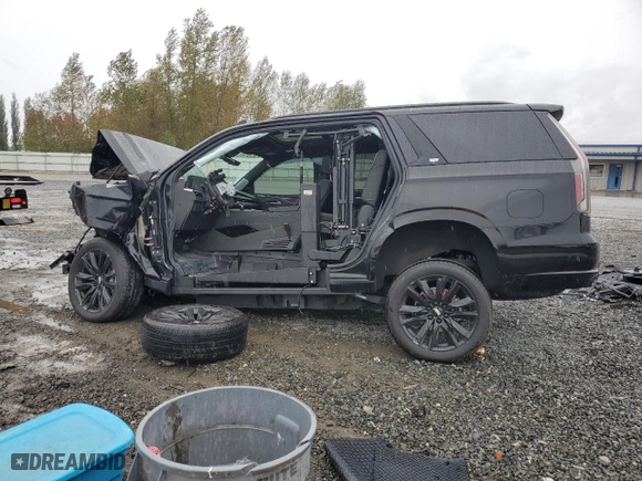 2023 Cadillac Escalade 4WD Sport Platinum with VIN 1GYS4GKL2PR266780, listed as a Copart auction lot 73116994 with 16,883 mi miles and Salvage Title. Bid and sale history available at carsss.com. Image 2.