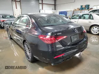 2025 Mercedes-Benz C 300 with VIN W1KAF4HB3SR242642, listed as a Copart auction lot 49090085 with 4,968 mi miles and Salvage Title. Bid and sale history available at DreamBid. Image 2.