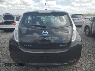 2015 Nissan LEAF SV with VIN 1N4AZ0CPXFC315808, listed as a Copart auction lot 47897795 with 56,918 mi miles and Clean title. Bid and sale history available at DreamBid. Image 6.