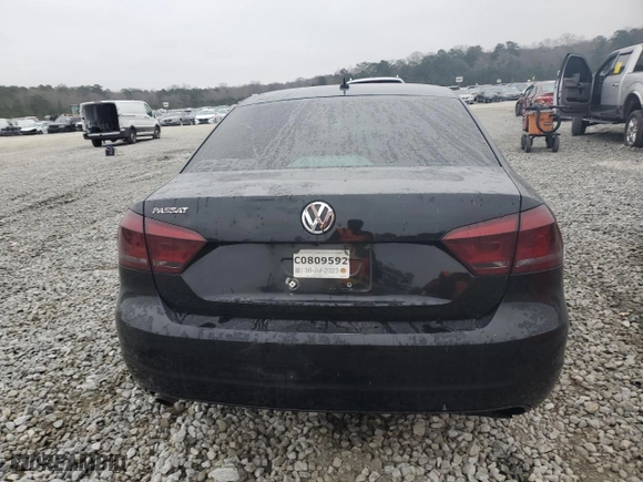 2012 Volkswagen Passat S w/Appearance with VIN 1VWAH7A36CC027198, listed as a Copart auction lot 86751154 with 0 mi miles and Salvage Title. Bid and sale history available at carsss.com. Image 6.