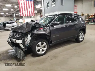 2020 Jeep Compass Latitude with VIN 3C4NJDBB7LT156620, listed as a Copart auction lot 81154344 with 55,098 mi miles and Salvage Title. Bid and sale history available at carsss.com. Image 1.