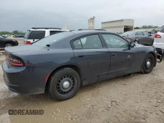 2019 Dodge Charger Police with VIN 2C3CDXKT1KH582405, listed as a Copart auction lot 57046445 with 136,171 mi miles and Salvage title. Bid and sale history available at DreamBid. Image 3.