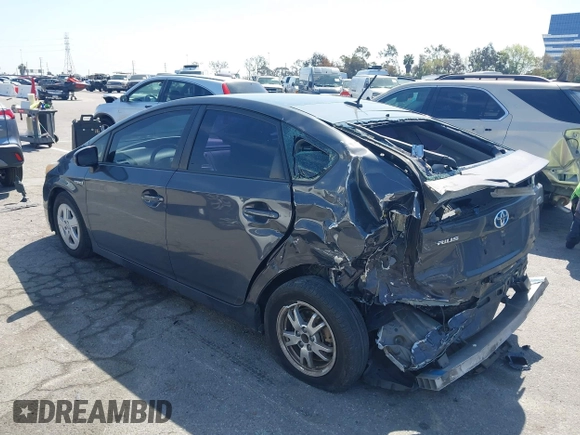 2010 Toyota Prius II with VIN JTDKN3DU8A0165868, listed as a IAAI auction lot 41860926 with 148,827 mi miles. Bid and sale history available at carsss.com. Image 3.