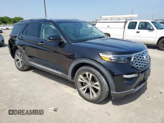 2020 Ford Explorer Platinum z VIN 1FM5K8HC0LGA60137, wystawiony jako Copart lot #64837965 z przebiegiem 24 932 mil mil oraz Szkoda całkowita • Salvage title. Historia ofert i sprzedaży dostępna na DreamBid. Obrazek 4.