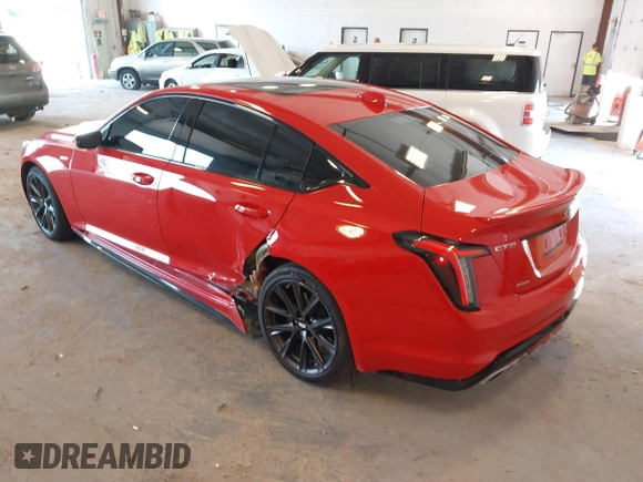 2021 Cadillac CT5 V-Series with VIN 1G6DV5RW9M0136210, listed as a IAAI auction lot 42571132 with 16,941 mi miles and . Bid and sale history available at DreamBid. Image 3.