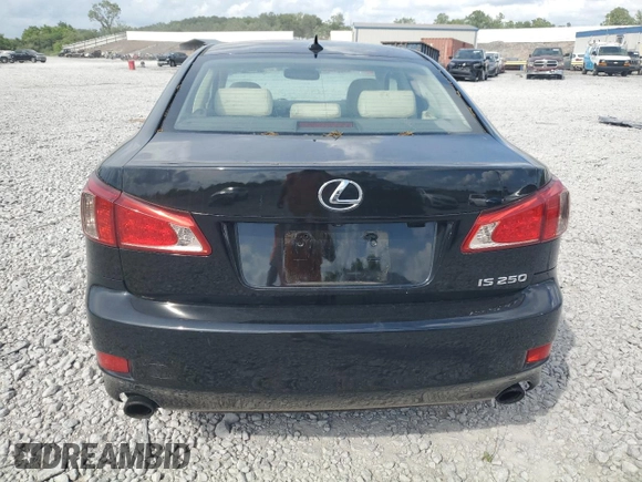 2012 Lexus IS 250 with VIN JTHBF5C21C5166406, listed as a Copart auction lot 55521305 with 123,708 mi miles and Salvage title. Bid and sale history available at DreamBid. Image 6.