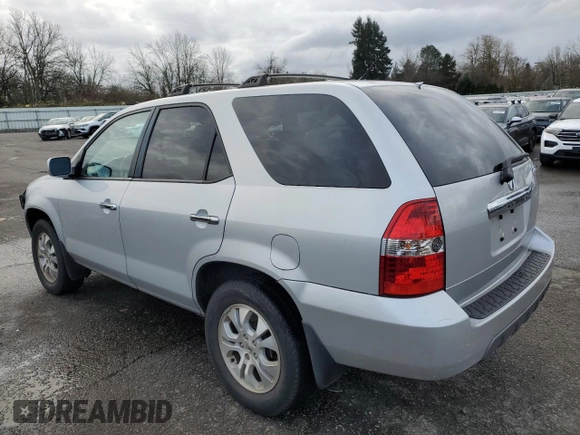 2003 Acura MDX Touring Pkg with VIN 2HNYD18603H554154, listed as a Copart auction lot 83293384 with 95,240 mi miles and Salvage Title. Bid and sale history available at carsss.com. Image 2.