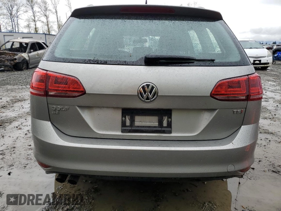 2017 Volkswagen Golf SportWagen S with VIN 3VWC17AU6HM539006, listed as a Copart auction lot 52329005 with 13,731 mi miles and Salvage Title. Bid and sale history available at carsss.com. Image 6.