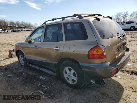 2004 Hyundai Santa Fe GLS with VIN KM8SC13E34U725793, listed as a Copart auction lot 45959715 with 141,943 mi miles and Salvage Title. Bid and sale history available at carsss.com. Image 2.