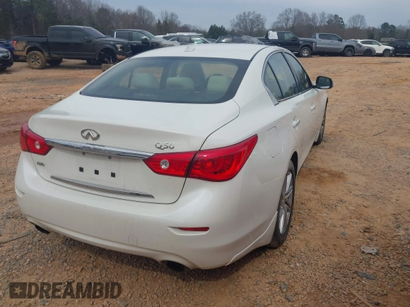 2017 Infiniti Q50 3.0t Premium with VIN JN1EV7AR8HM839141, listed as a IAAI auction lot 41803774 with 109,893 mi miles. Bid and sale history available at carsss.com. Image 4.