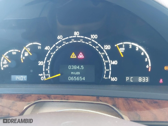 2006 Mercedes-Benz S-Class 5.0L with VIN WDBNG75J36A482914, listed as a IAAI auction lot 41826966 with 65,654 mi miles. Bid and sale history available at carsss.com. Image 7.