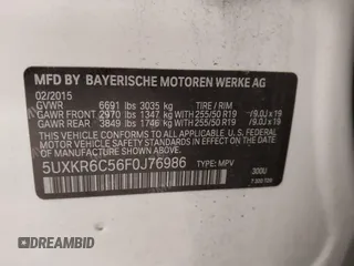2015 BMW X5 xDrive50i z VIN 5UXKR6C56F0J76986, wystawiony jako IAAI lot #42079106 z przebiegiem 96 220 mil mil oraz . Historia ofert i sprzedaży dostępna na DreamBid. Obrazek 9.