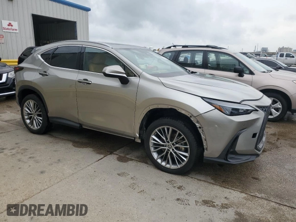 2022 Lexus NX with VIN 2T2GKCEZ4NC008144, listed as a Copart auction lot 53553595 with 35,834 mi miles and Salvage Title. Bid and sale history available at carsss.com. Image 4.