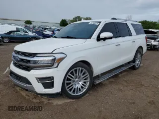 2022 Ford Expedition Max Limited with VIN 1FMJK2AT7NEA07536, listed as a Copart auction lot 56758515 with 52,955 mi miles and Non repairable. Bid and sale history available at DreamBid. Image 1.