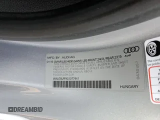 2016 Audi A3 2.0T Premium with VIN WAU78LFF9G1077441, listed as a Copart auction lot 81999203 with 25,401 mi miles. Bid and sale history available at carsss.com. Image 12.