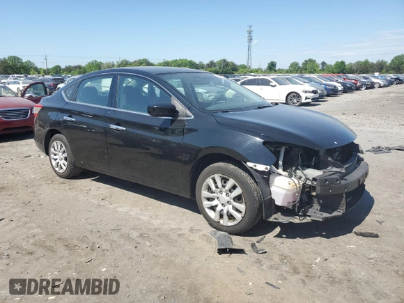 2015 Nissan Sentra SL with VIN 3N1AB7AP7FY287552, listed as a Copart auction lot 54587995 with 116,376 mi miles and Salvage Title. Bid and sale history available at DreamBid. Image 4.