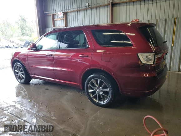 2017 Dodge Durango GT with VIN 1C4RDJDG5HC917700, listed as a Copart auction lot 54650215 with 124,483 mi miles and Salvage title. Bid and sale history available at DreamBid. Image 2.