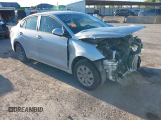 2020 Kia Rio S with VIN 3KPA24AD4LE355322, listed as a IAAI auction lot 40914015 with 50,056 mi miles. Bid and sale history available at carsss.com. Image 1.