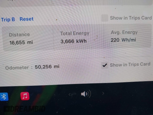 2019 Tesla Model 3 Mid Range with VIN 5YJ3E1EA5KF299589, listed as a IAAI auction lot 41709733 with 50,256 mi miles and . Bid and sale history available at DreamBid. Image 16.