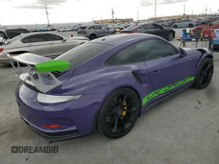 2016 Porsche 911 GT3 RS with VIN WP0AF2A99GS193209, listed as a Copart auction lot 51185225 with 8,083 mi miles and Salvage Title. Bid and sale history available at carsss.com. Image 3.
