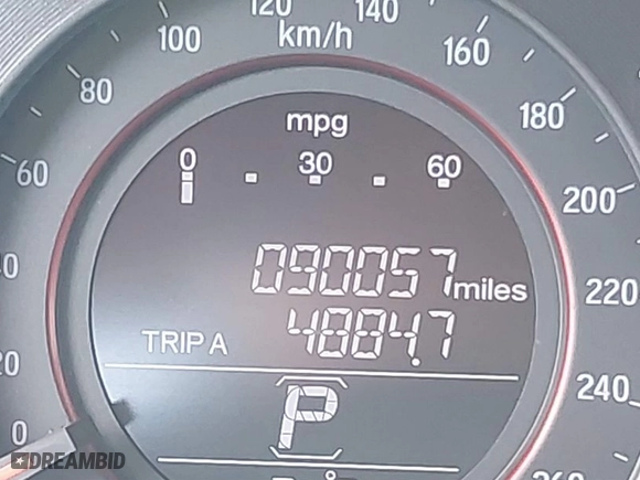 2016 Honda Accord Sedan Sport with VIN 1HGCR2F57GA093297, listed as a IAAI auction lot 41875809 with 90,057 mi miles. Bid and sale history available at carsss.com. Image 16.