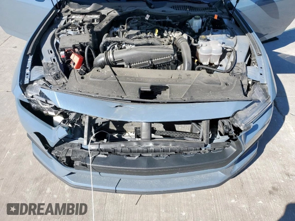 2024 Ford Mustang EcoBoost with VIN 1FA6P8TH3R5137767, listed as a Copart auction lot 47287715 with 10,448 mi miles and Salvage Title. Bid and sale history available at DreamBid. Image 12.