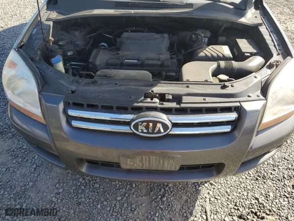 2008 Kia Sportage LX with VIN KNDJE724887549110, listed as a Copart auction lot 80168724 with 185,280 mi miles and Clean Title. Bid and sale history available at carsss.com. Image 12.