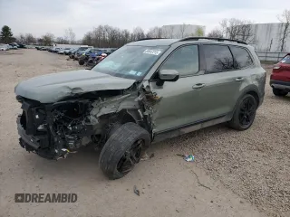 2024 Kia Telluride EX X-Line z VIN 5XYP3DGC7RG454296, wystawiony jako Copart lot #53647215 z przebiegiem 22 825 mil mil oraz Szkody całkowita. Historia ofert i sprzedaży dostępna na DreamBid. Obrazek 1.