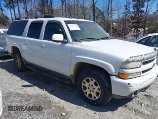 2005 Chevrolet Suburban LT with VIN 3GNFK16Z15G153318, listed as a IAAI auction lot 41703930 with 280,097 mi miles. Bid and sale history available at carsss.com. Image 1.