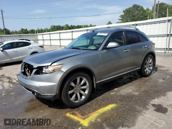 2008 Infiniti FX z VIN JNRAS08U08X102116, wystawiony jako Copart lot #56519735 z przebiegiem 217 516 mil mil oraz Szkoda całkowita • Salvage title. Historia ofert i sprzedaży dostępna na DreamBid. Obrazek 1.