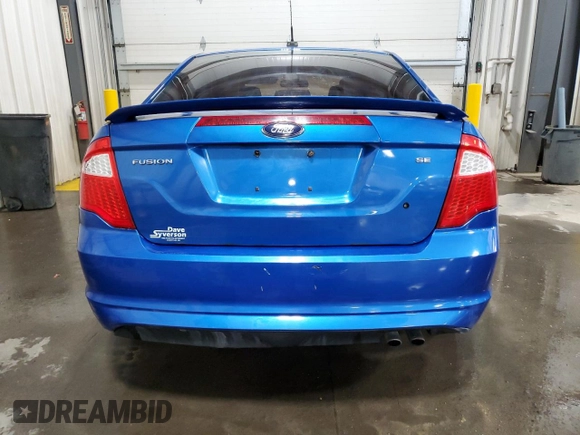 2012 Ford Fusion SE with VIN 3FAHP0HA3CR325781, listed as a Copart auction lot 52038025 with 134,349 mi miles and Salvage Title. Bid and sale history available at DreamBid. Image 6.