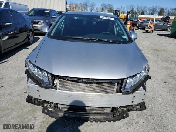 2013 Honda Civic Sdn LX with VIN 2HGFB2F56DH601502, listed as a Copart auction lot 45399845 with 31,092 mi miles and Salvage Title. Bid and sale history available at carsss.com. Image 5.