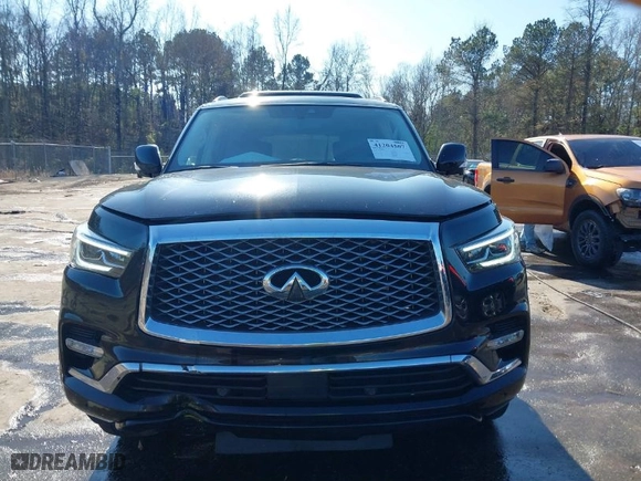2019 Infiniti QX80 LUXE with VIN JN8AZ2NF6K9688916, listed as a IAAI auction lot 41204507 with NaN miles. Bid and sale history available at carsss.com. Image 12.