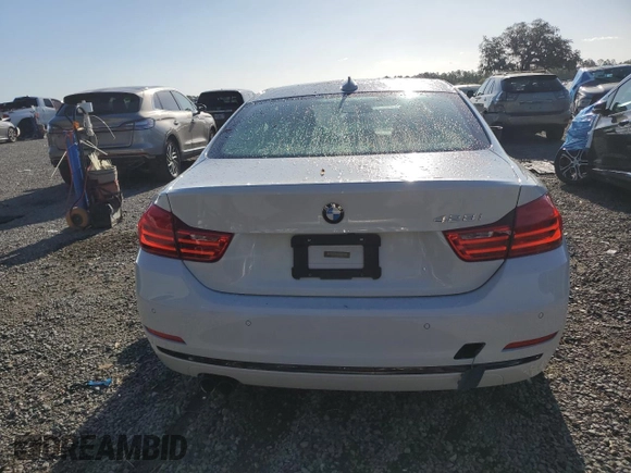 2015 BMW 4 Series 428i with VIN WBA3N3C54FK233896, listed as a Copart auction lot 49317635 with 57,250 mi miles and Salvage Title. Bid and sale history available at DreamBid. Image 6.