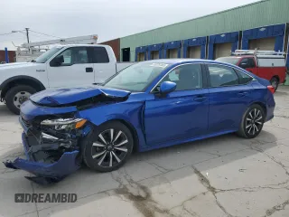 2023 Honda Civic Sedan EX with VIN 2HGFE1F79PH301539, listed as a Copart auction lot 49876485 with 18,539 mi miles and Salvage Title. Bid and sale history available at carsss.com. Image 1.