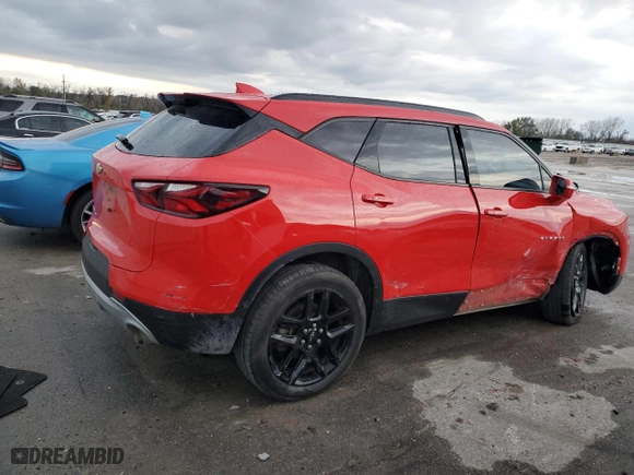 2019 Chevrolet Blazer with VIN 3GNKBHRS8KS704360, listed as a Copart auction lot 80065944 with 120,850 mi miles and Salvage Title. Bid and sale history available at carsss.com. Image 3.