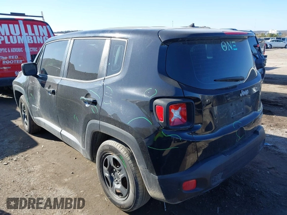 2017 Jeep Renegade Sport with VIN ZACCJAAB7HPF43822, listed as a IAAI auction lot 41752500 with Not Provided miles and . Bid and sale history available at DreamBid. Image 3.