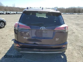 2018 Toyota RAV4 XLE with VIN 2T3RFREVXJW851654, listed as a Copart auction lot 48961055 with 166,664 mi miles and Salvage Title. Bid and sale history available at DreamBid. Image 6.