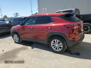 2023 Chevrolet TrailBlazer LS with VIN KL79MMS23PB166252, listed as a Copart auction lot 52038215 with 25,551 mi miles and Salvage Title. Bid and sale history available at DreamBid. Image 2.