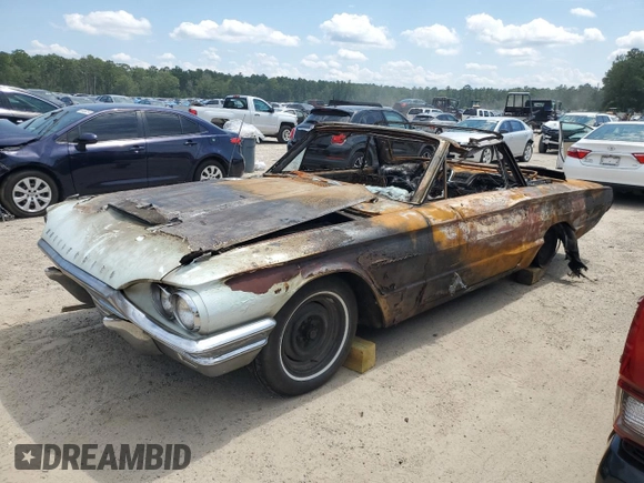 1964 Ford Thunderbird with VIN 4Y85Z179385, listed as a Copart auction lot 68340744 with Not Provided miles and Salvage Title. Bid and sale history available at DreamBid. Image 1.