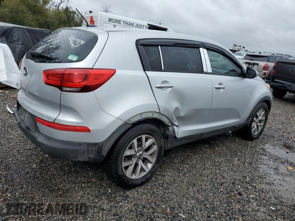 2016 Kia Sportage LX with VIN KNDPB3AC0G7818719, listed as a Copart auction lot 45762365 with 180,283 mi miles and Salvage Title. Bid and sale history available at carsss.com. Image 3.