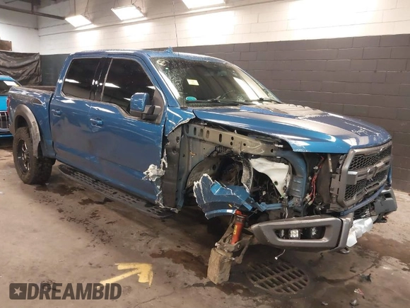 2019 Ford F-150 Raptor with VIN 1FTFW1RG9KFA40236, listed as a IAAI auction lot 41833222 with 109,231 mi miles. Bid and sale history available at carsss.com. Image 1.